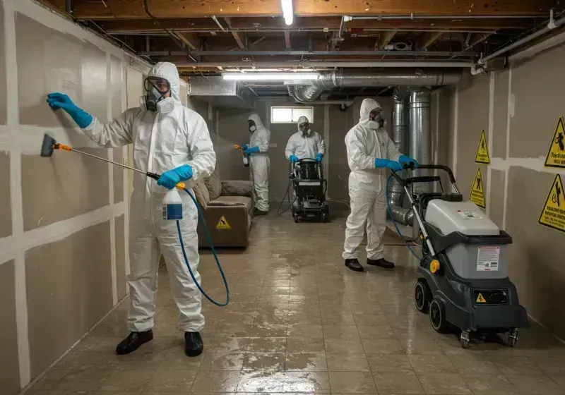 Basement Moisture Removal and Structural Drying process in Caldwell County, TX